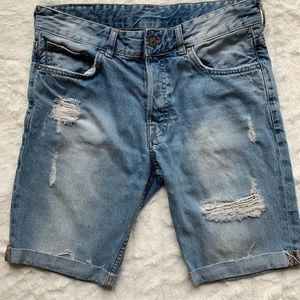 Ripped H&M Denim Shorts